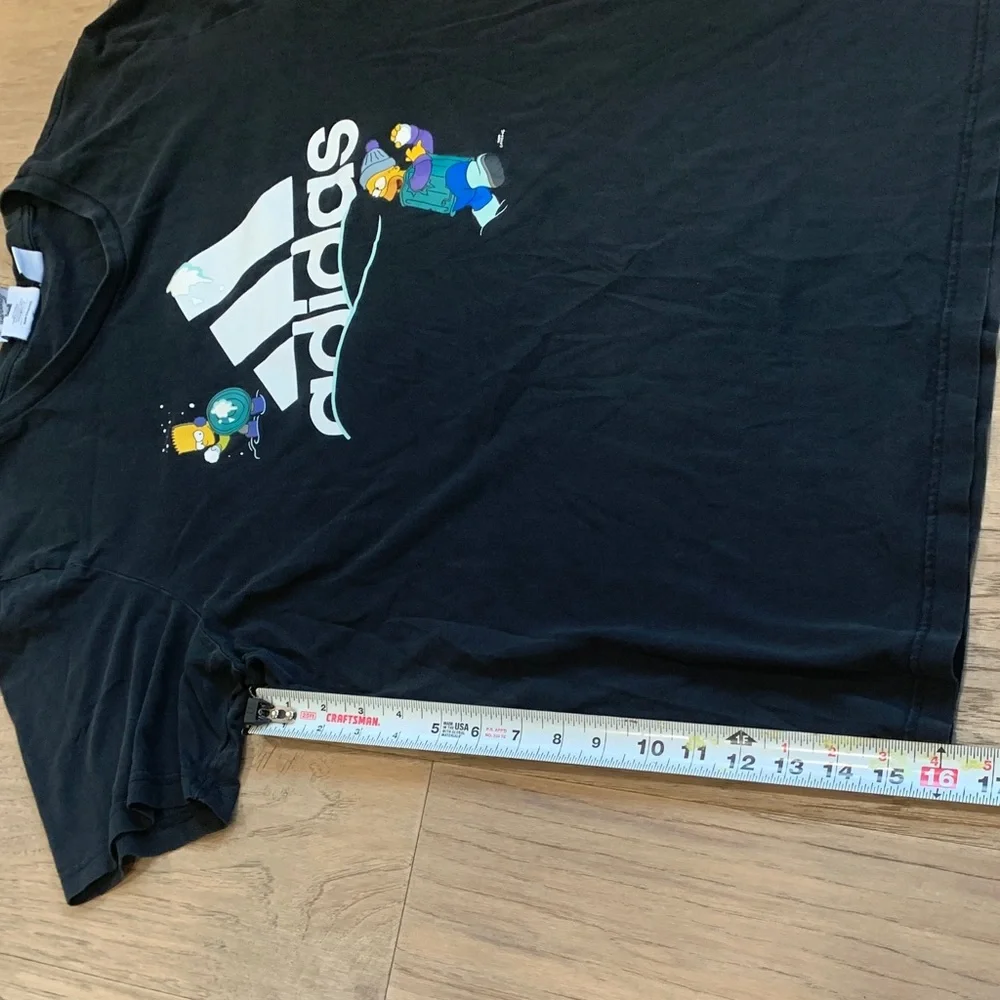ADIDAS X THE SIMPSONS SNOWBALL FIGHT GRAPHIC TEE SIZE LARGE - Picture 7 of 12